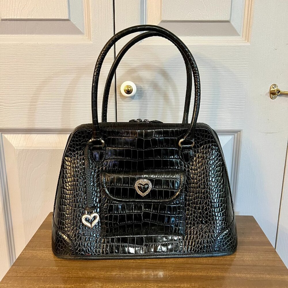 Brighton Black Satchel Bag.